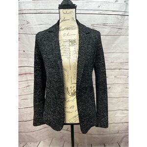 Banana Republic NWT size 4 black with white speckles jacket, single button close